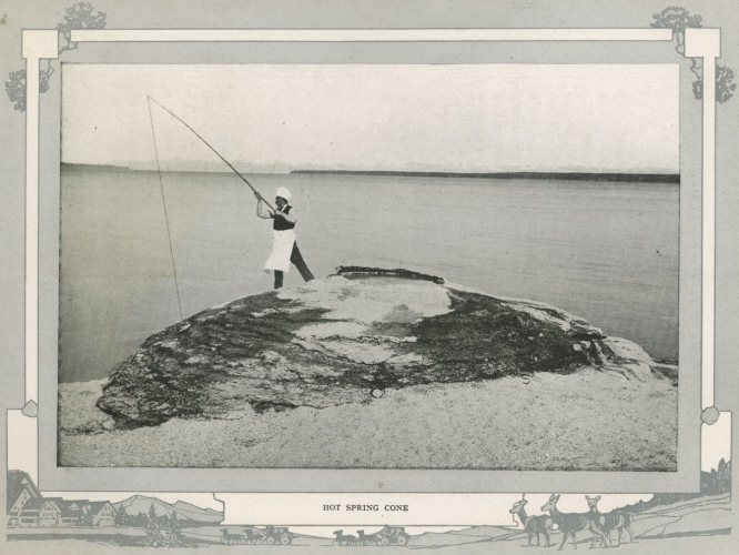 Hot Spring Cone - 'The Grand Canon Of The Yellowstone'