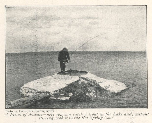 Hot Spring Cone - 'Wylie Permanent Camping Company - Yellowstone National Park'